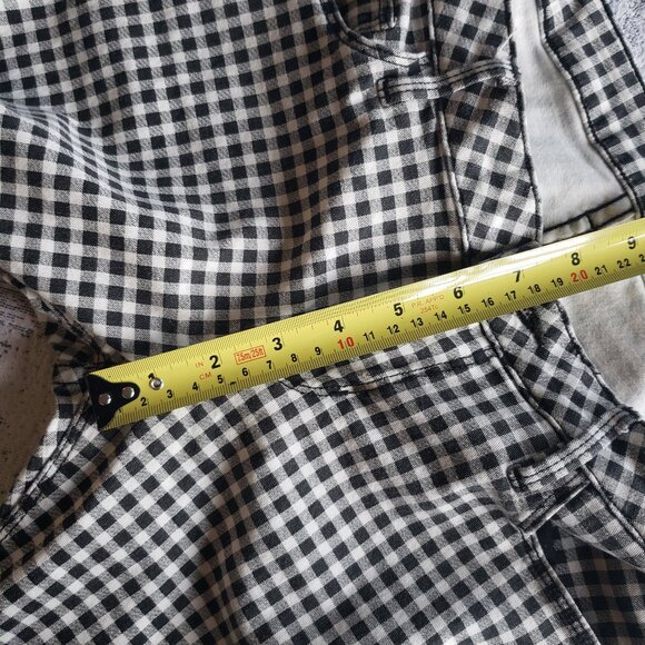 Iconic Y2k Guess Jeans Black White Gingham Check Stretchy Low Rise Jeans - Picture 12 of 16